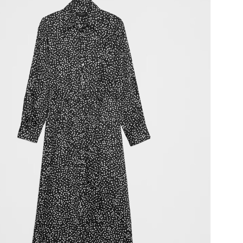 Banana Republic Tie Waist Midi Dress